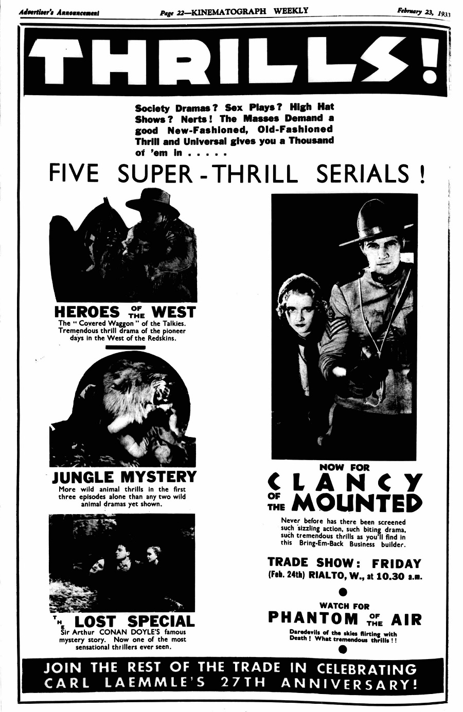 Tom Tyler Super Thrill Serials