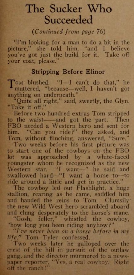 The Sucker Who Succeeded, Motion Picture Classic July 1928