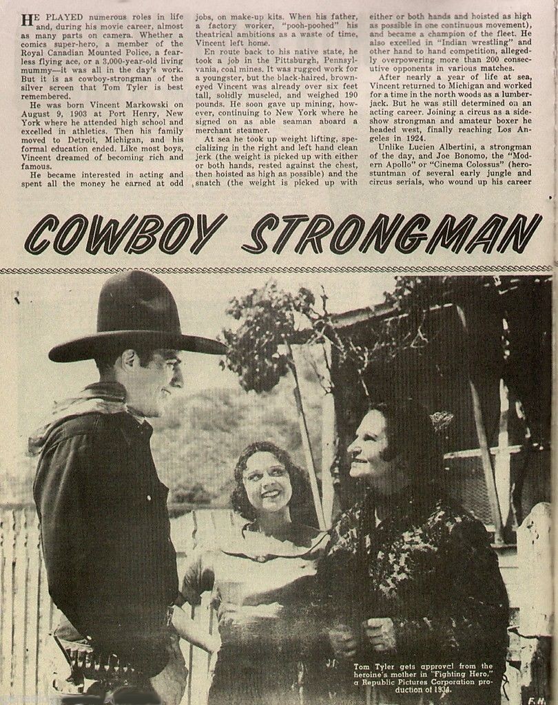 Old West Winter 1974 Cowboy Strongman