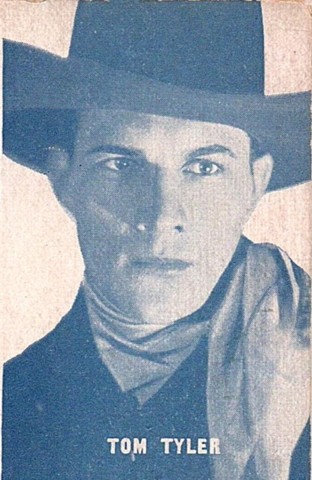 Tom Tyler blue ESCO postcard
