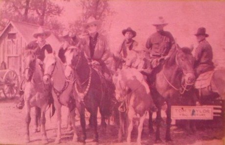 Tom Tyler Splitting the Breeze magenta postcard