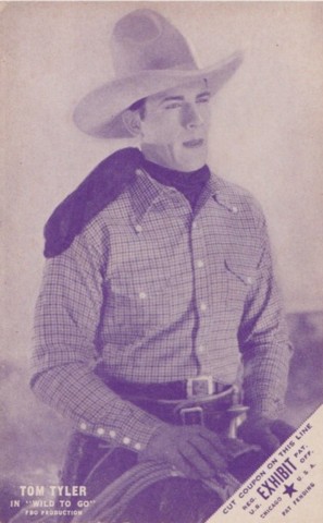 Tom Tyler Wild to Go purple exhibit card