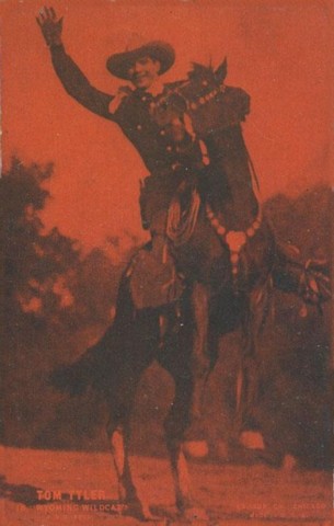Tom Tyler The Wyoming Wildcat red arcade card