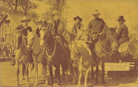 Tom Tyler Splitting the Breeze yellow postcard