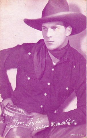 Tom Tyler Western Dead Shot purple arcade card